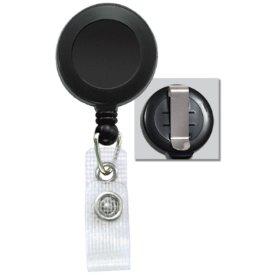 Custom black badge reels 100-pack