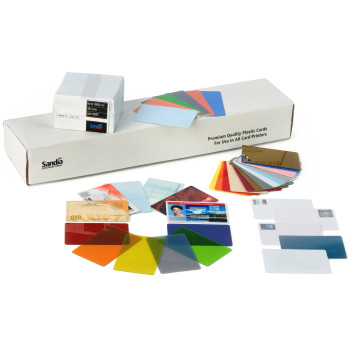 PVC card CR80 white 30 mil p/p HICO 2.7 1/2" - box of 500 cards