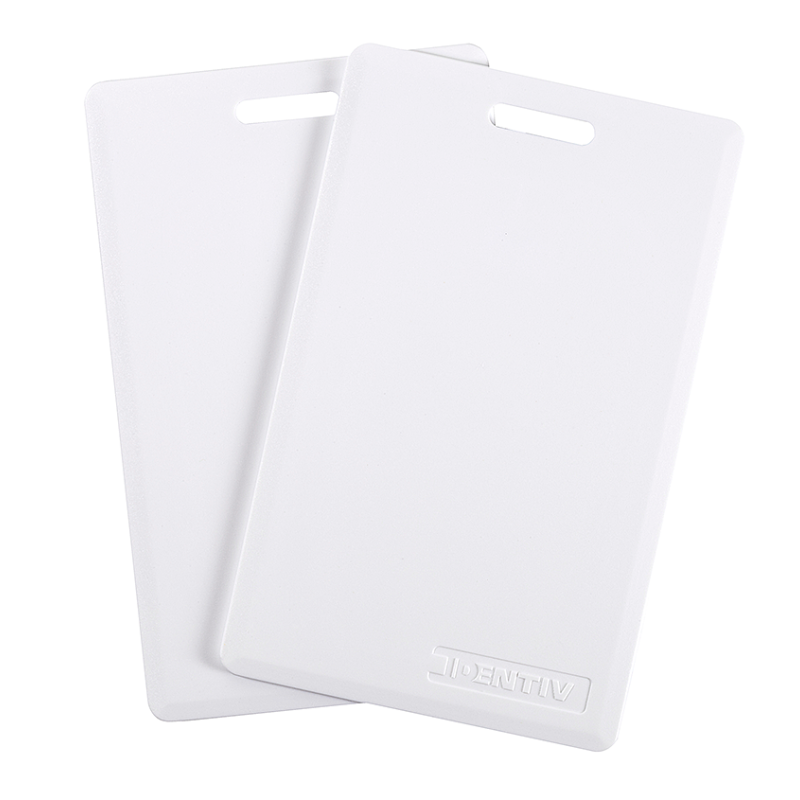 Proximity Credential Blank Card ABS Clamshell-Vertical Slot Punch (100)