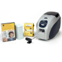 Zebra QuikCard ID Value Bundle: ZXP Series 3 single side card printer with software, ribbon, cards and camera