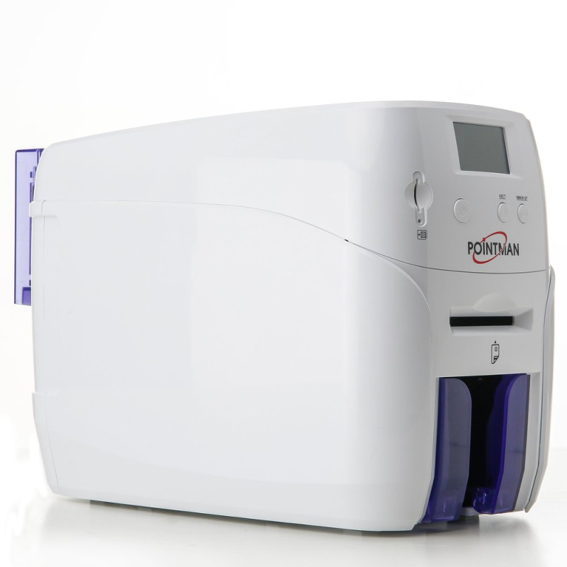 Nuvia N20 Single sided card printer with card stacker and manual feeder (Optional dual side printing)