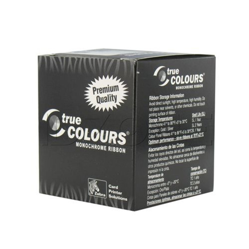 Zebra 800012901 Ribbon, Mono -Black, 2500 Images, Retransfer"