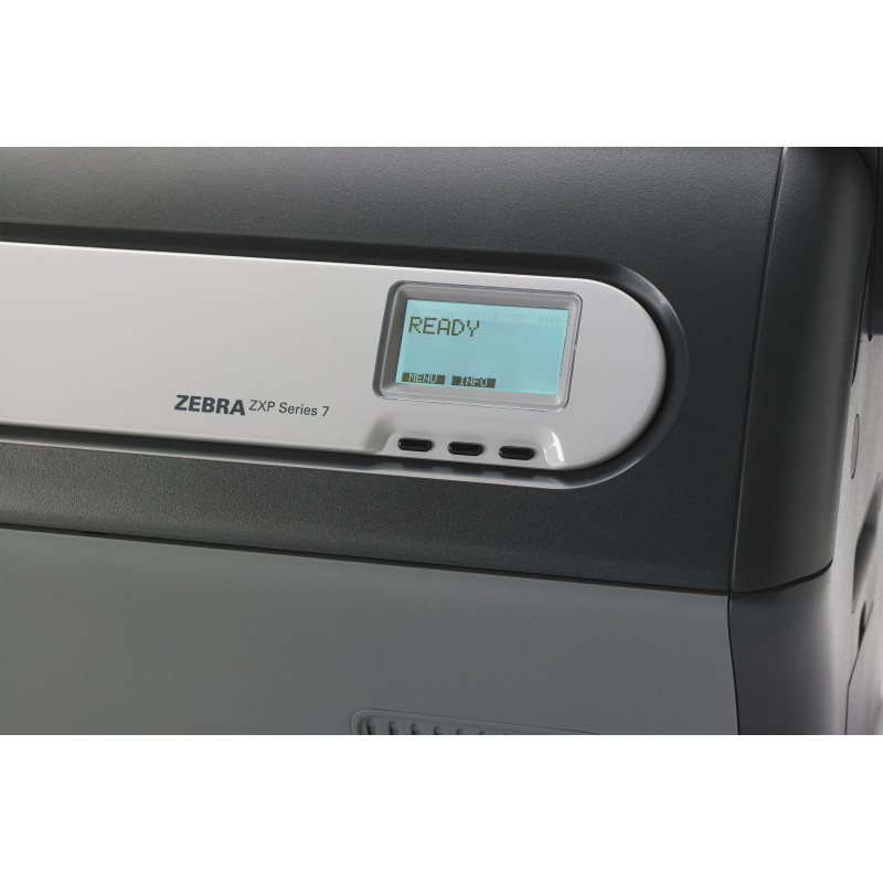 Zebra ZXP Series 7 Single-Sided Card Printer, USB and Ethernet Connectivity, US Power Cord